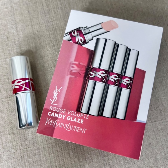 ❤️ YSL Rouge Volupte Candy Glaze Double Care Balm mini in 02 - Picture 6 of 8